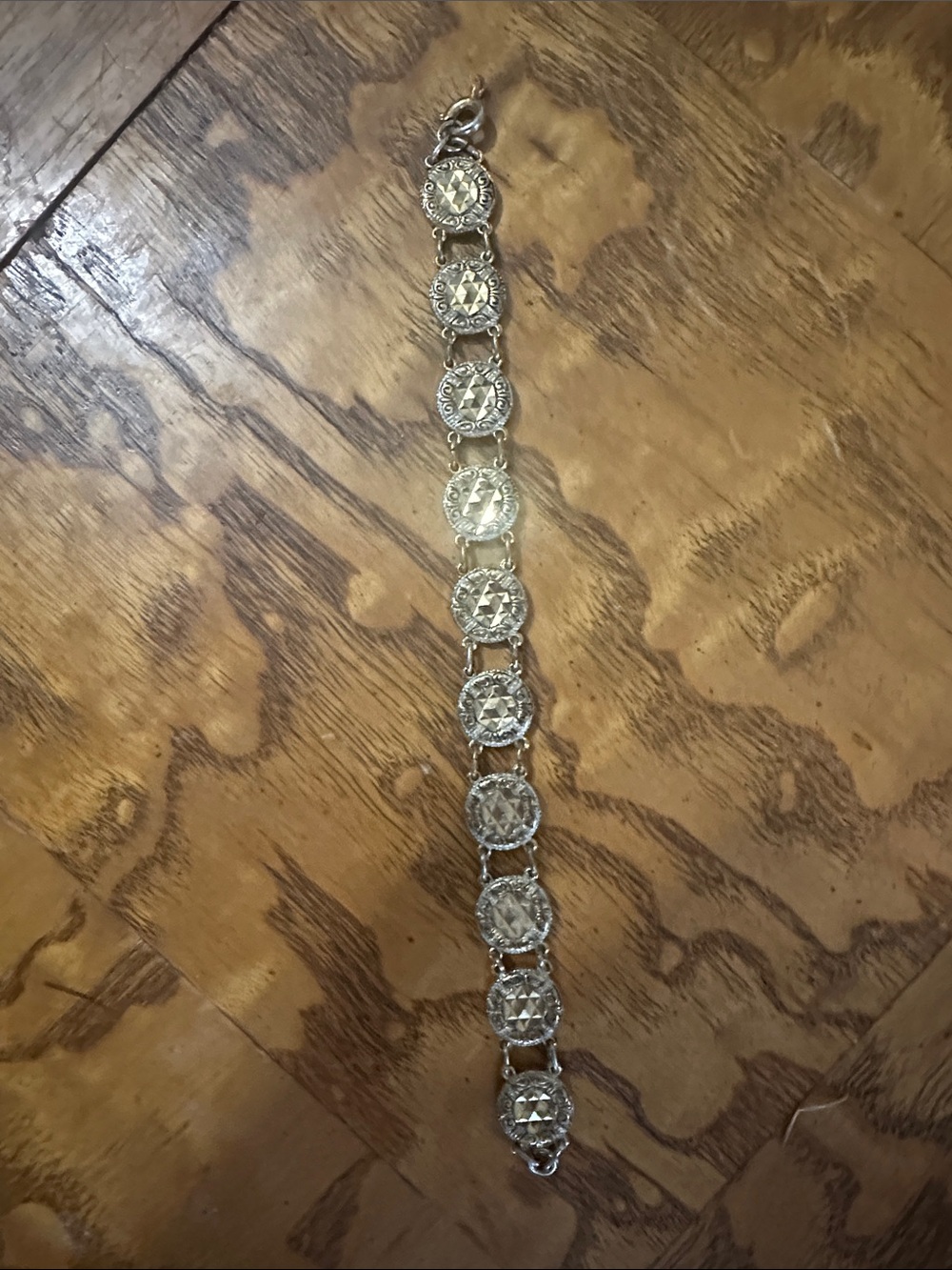 Vintage Damascene Toledo Jewish Bracelet